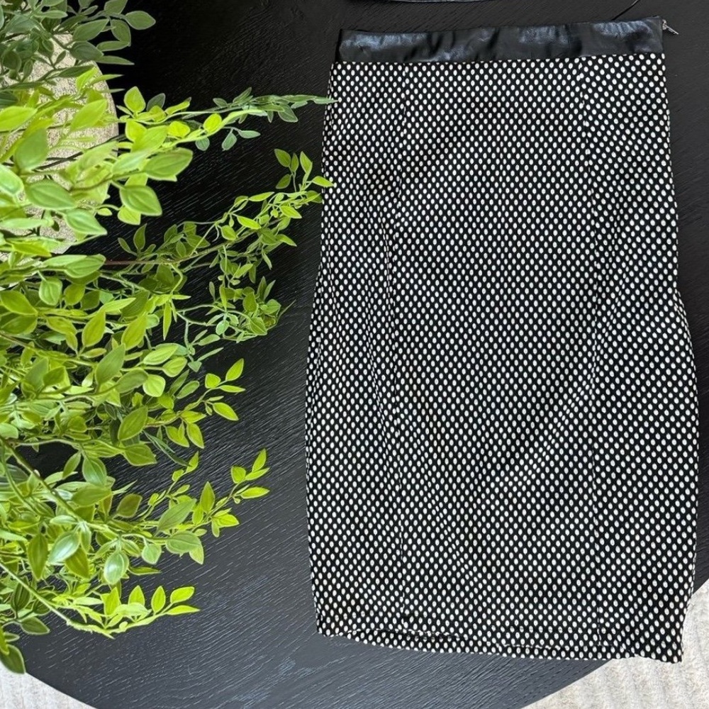 Black and white polkadot skirt, new with tags